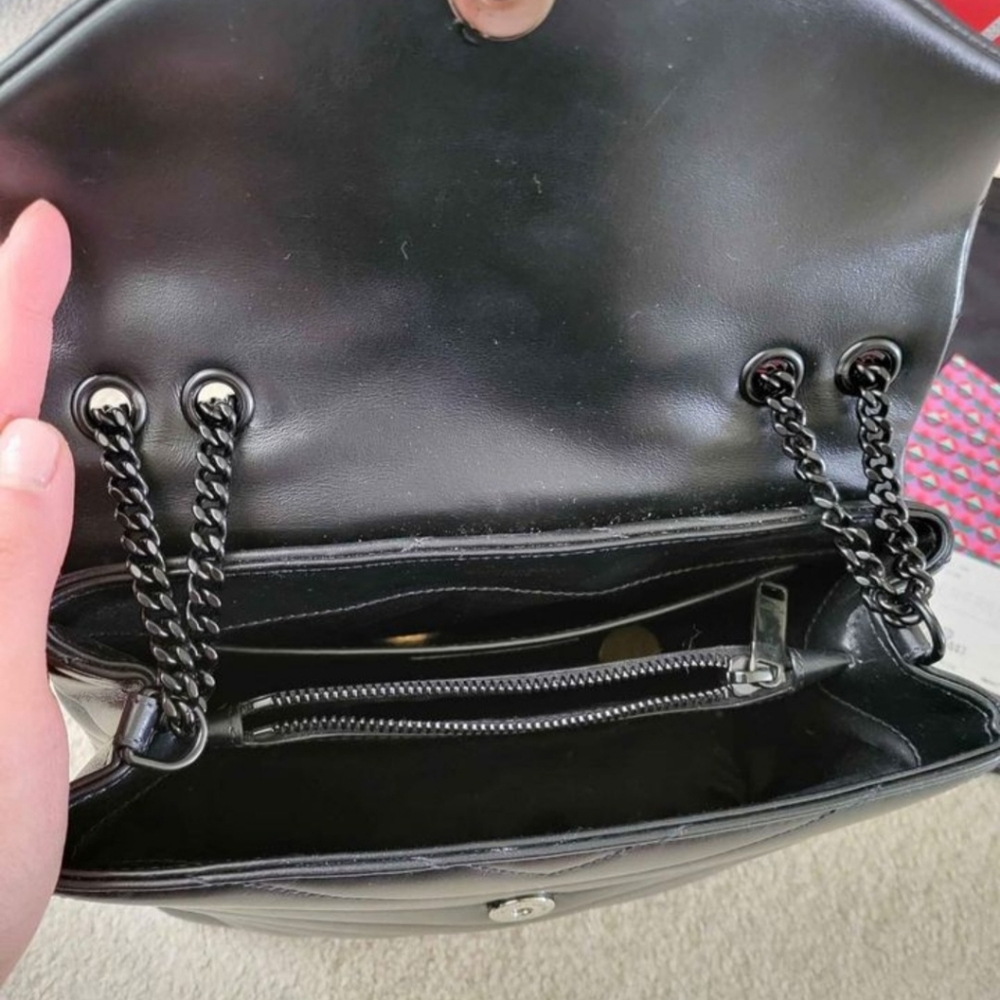authentic ysl quilted leather Small lou lou Bag - Picture 4 of 16